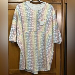 DISNEY Pride Rainbow Spirit Jersey Short Sleeve MICKEY Size XXL